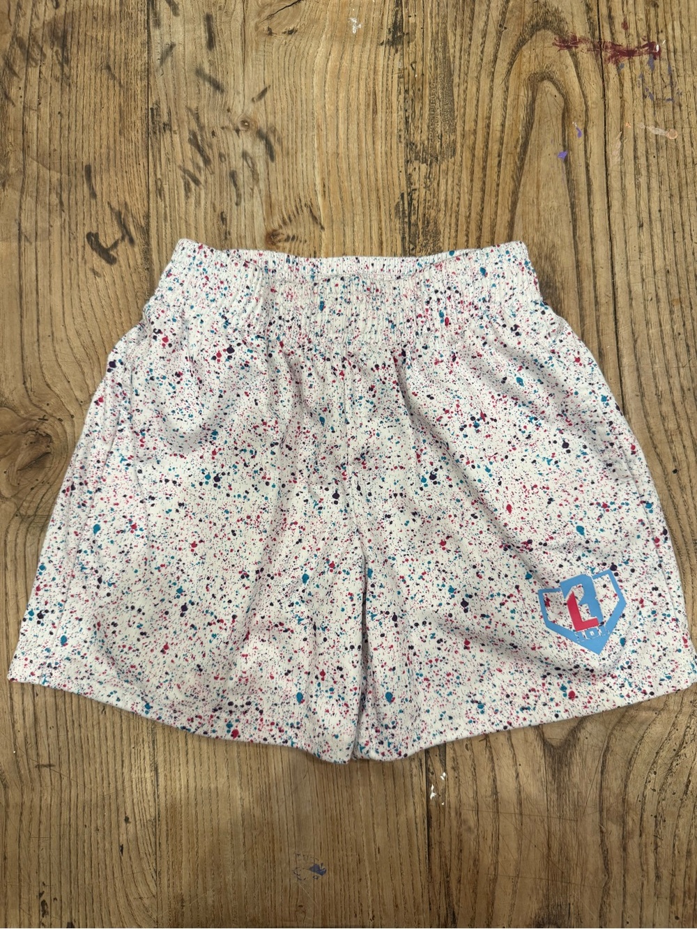 Baseball 101 youth small splatter shorts - Picture 2 of 6